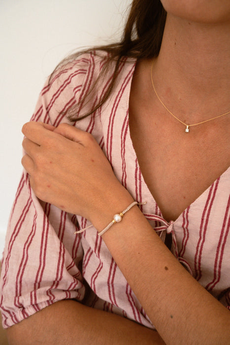 18K Two - Tone Gold Diamond Pendant Necklace - MIMUKA