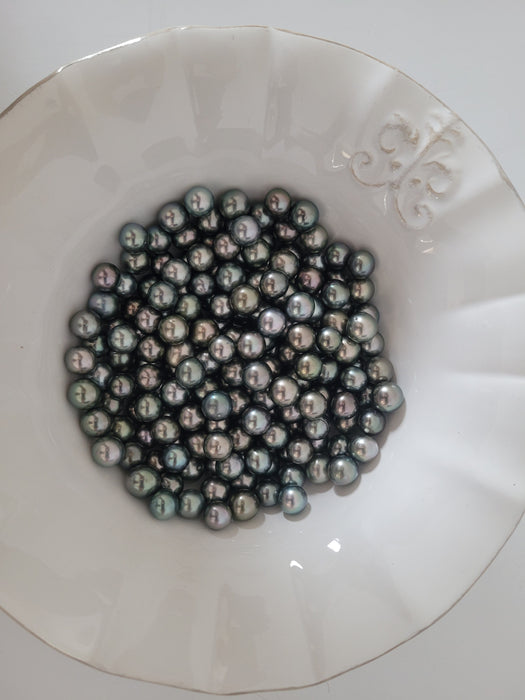 Tahiti Pearls Loose 9 mm semi-round AAA Quality |  The South Sea Pearl |  The South Sea Pearl