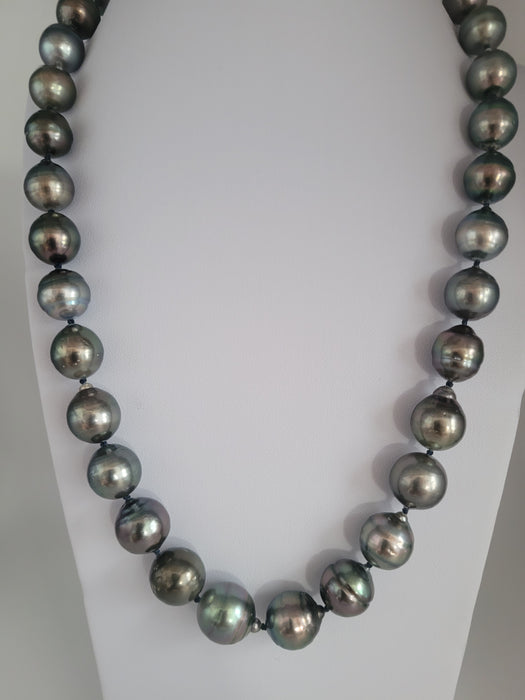 Tahiti Pearls 12-14 mm Dark Color and High Luster |  The South Sea Pearl |  The South Sea Pearl