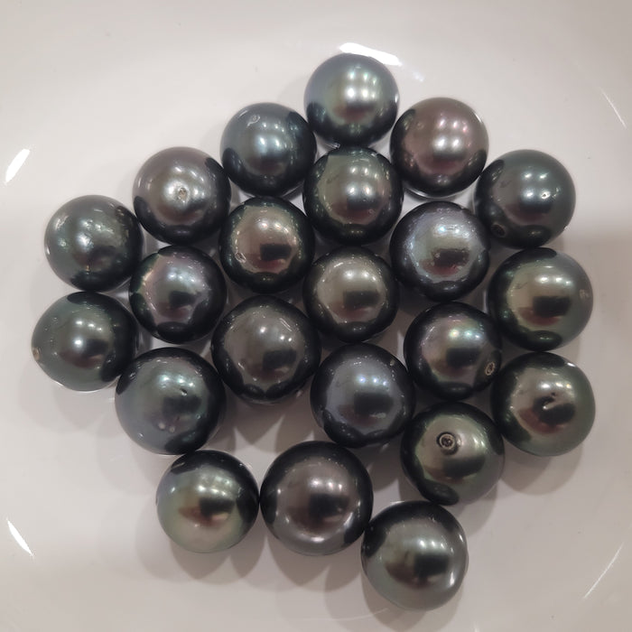 Tahiti Loose Pearls 11-12 mm Dark Color and Very High Luster