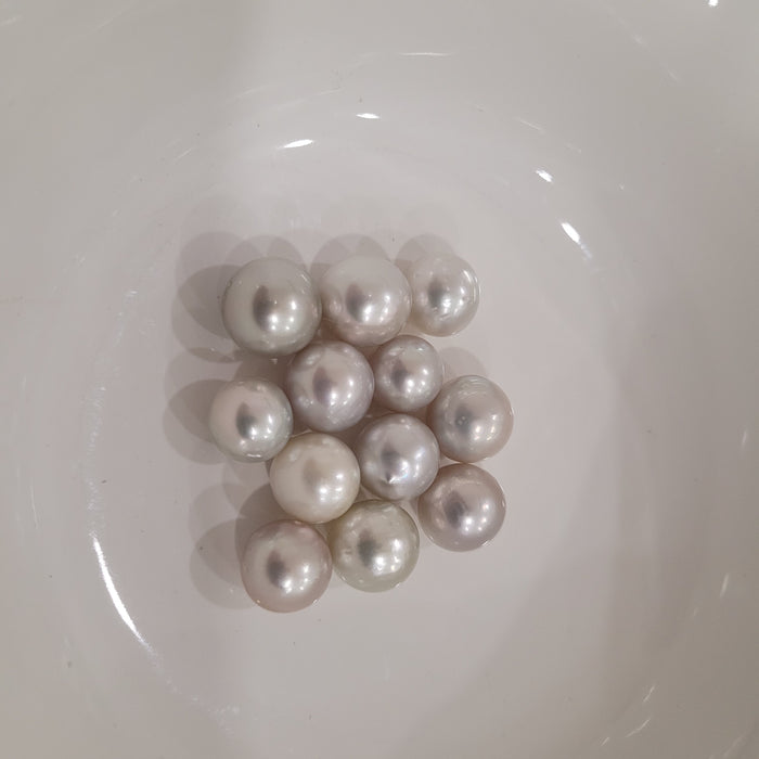 Tahitiparel, 11 mm, rond, zilver, zeer hoge glans