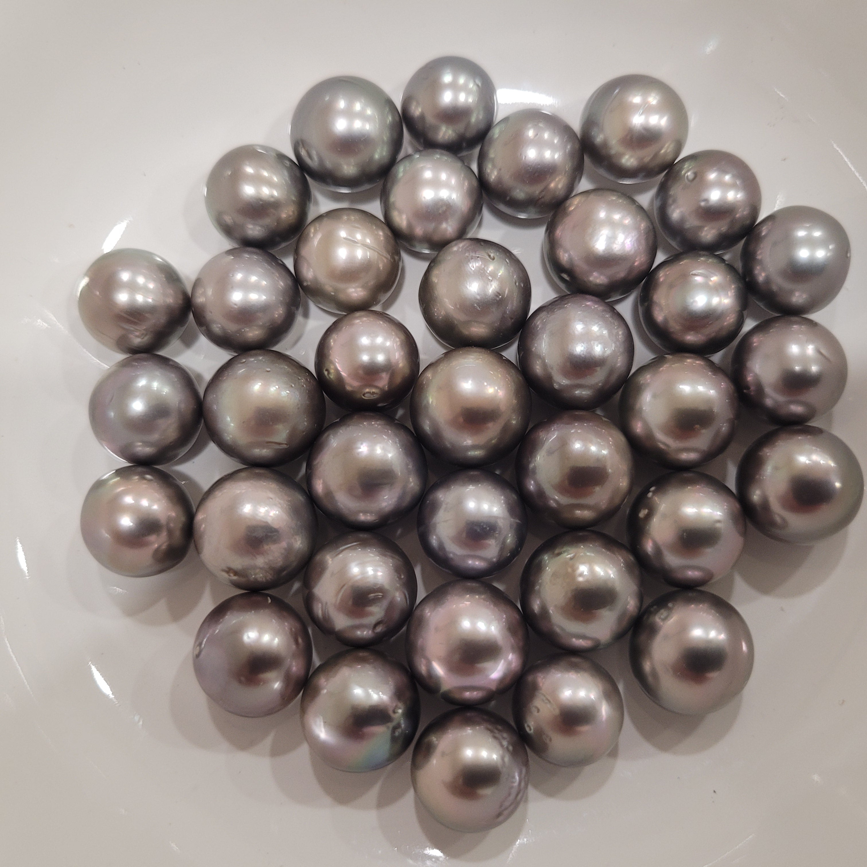 Tahiti Pearls 10-11 mm Dark Silver Color & High Luster
