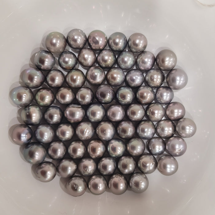 Tahiti Pearls 9-10 mm Silver Color Very High Luster (Pinctada margaritifera) — The South Sea Pearl