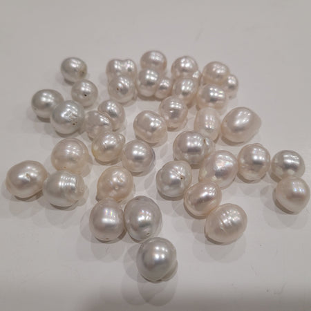 South Sea pearl Loose 10-11mm white baroque — The South Sea Pearl