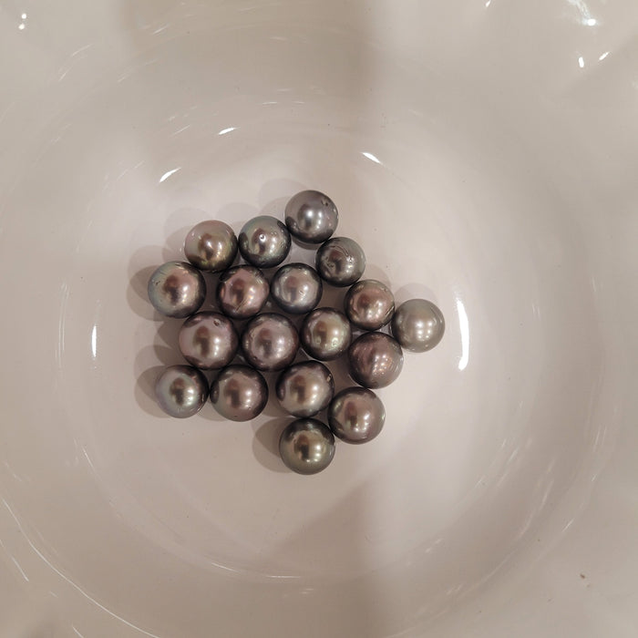 Tahiti Pearls 10-11 mm Dark Silver Color, High Luster