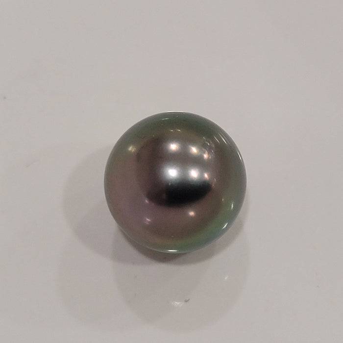 Tahiti Pearl 12 mm Round Peacok Color, High Luster
