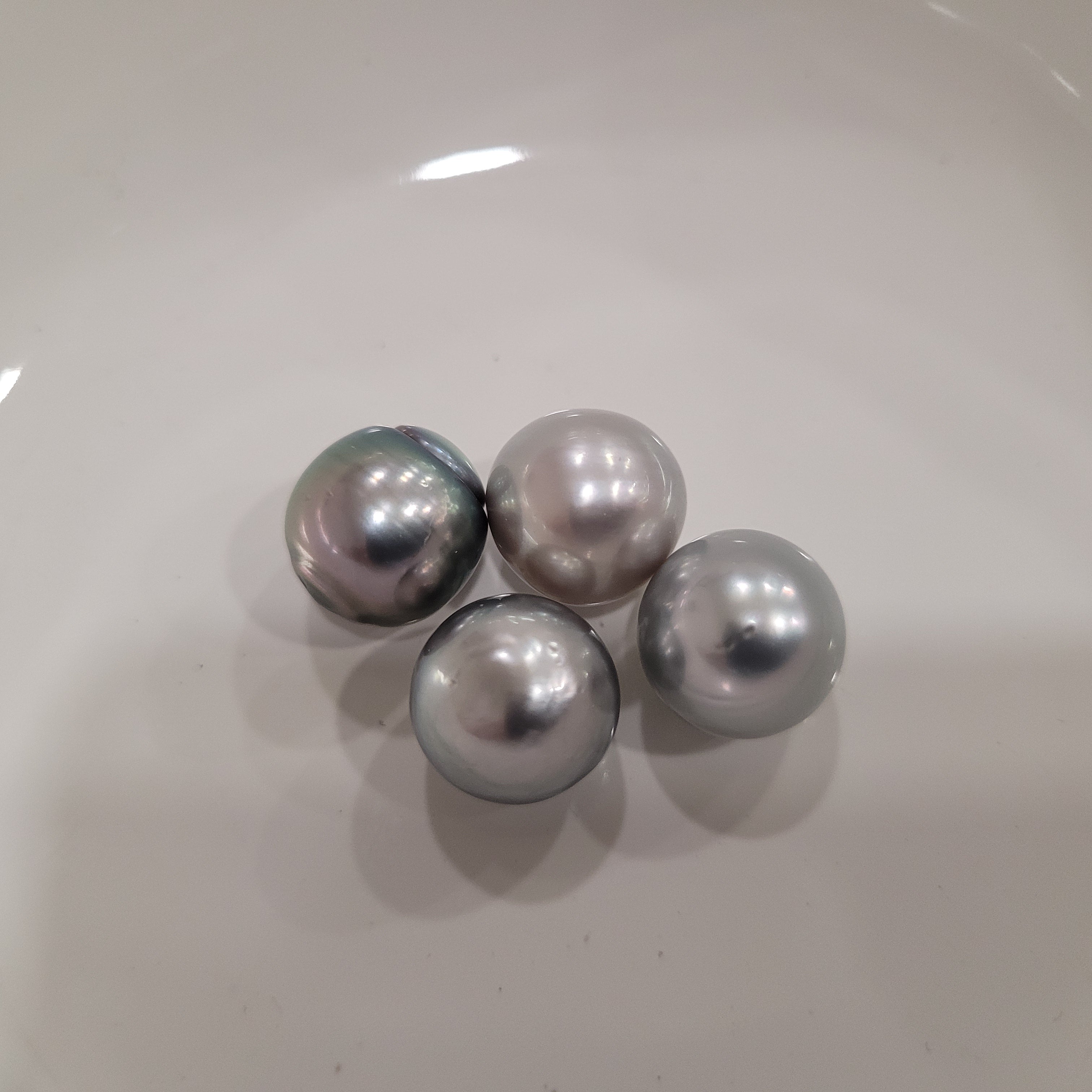 Tahiti Pearls 12 mm, Silver Color, High Luster