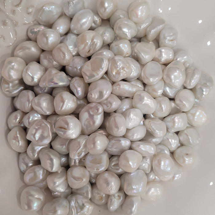 Keshi Cultured Pearls FW 11-12 mm White Color AAA