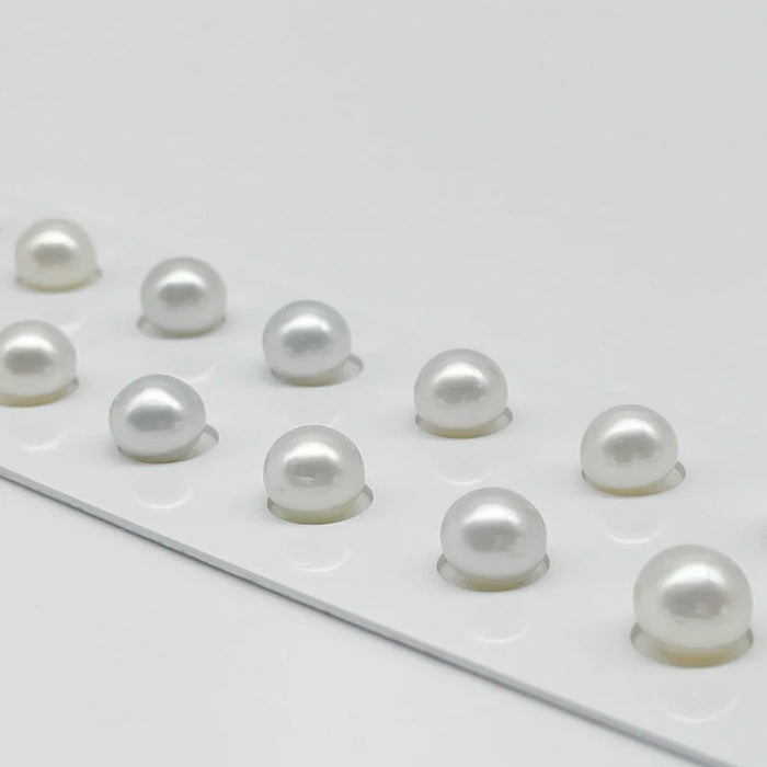 South Sea Pearls 9 mm button shape High Luster