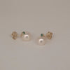 Akoya Cultured Pearl 8-8.5 mm AAA Yellow Gold 9K and Emeralds Precious Stones | The South Sea Pearl |  The South Sea Pearl