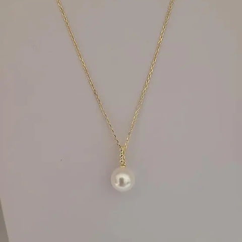 Akoya cultured pearl jewellery 8mm round in .925 sterling silver (Pinctada fucata) — The South Sea Pearl
