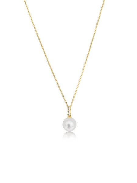 Akoya Cultured Pearl 8 mm in Silver 925 Gold Plated | The South Sea Pearl |  The South Sea Pearl
