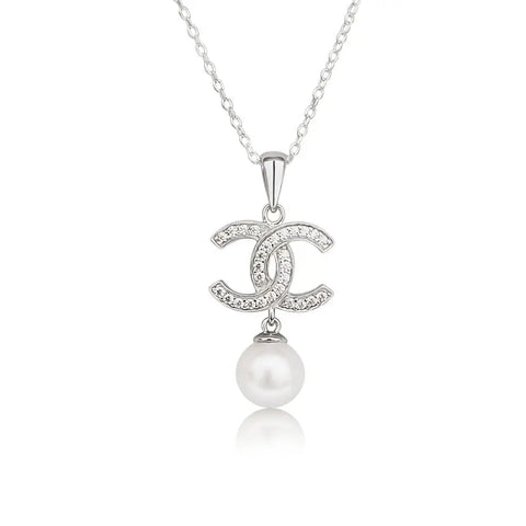 Akoya cultured pearl pendant 8-8.5mm round in .925 sterling silver (Pinctada fucata) — The South Sea Pearl