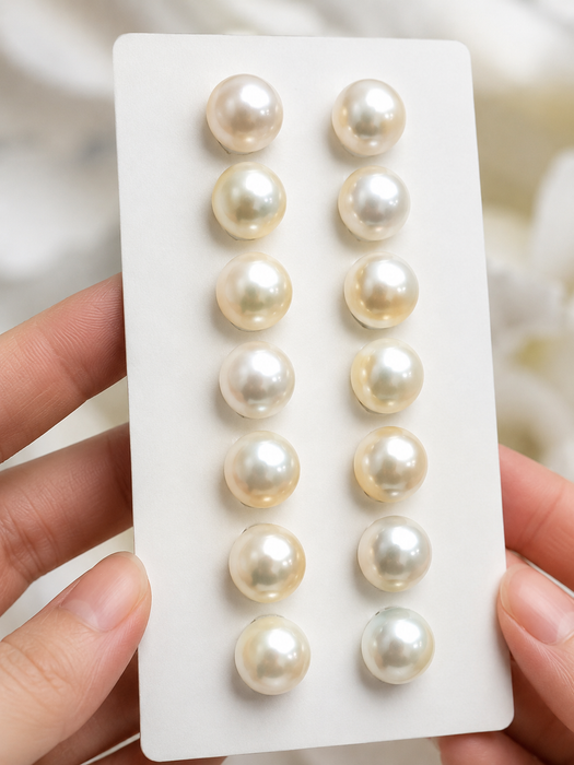 Akoya Cultured Pearls Pairs 9.5-10 mm AAA