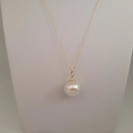 Australian Pearl Pendant of 11 mm High Luster and Orient | The South Sea Pearl |  The South Sea Pearl