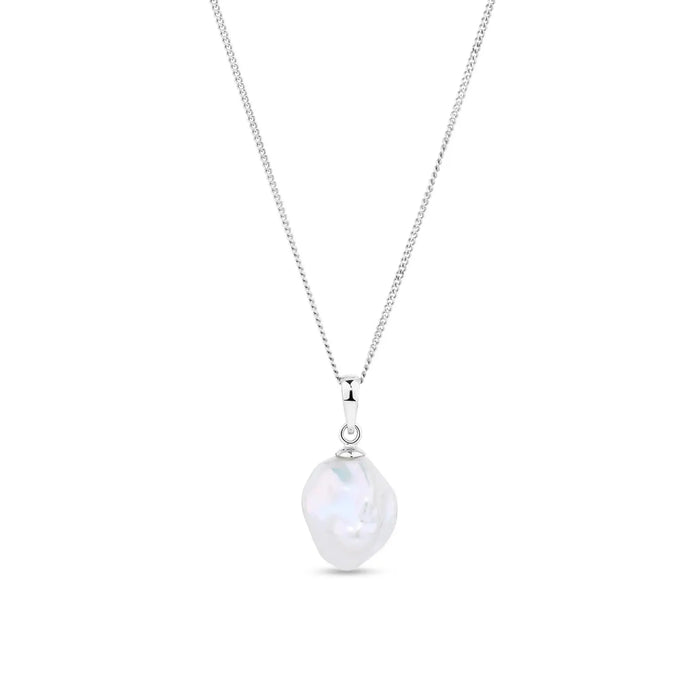 Baroque Cultured Pearl 11-12 mm AAA White Color Pendant | The South Sea Pearl |  The South Sea Pearl