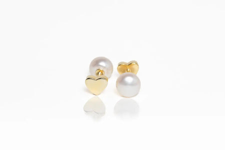 Cultured Pearl Earrings 7.5-8 mm AAA Reversible | The South Sea Pearl |  The South Sea Pearl