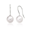 Dangle Cultured Pearl Earrings of 9 mm & 925 Sterling Silver, French Hook Earrings | The South Sea Pearl |  The South Sea Pearl