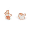 Earrings of Mother of Pearl and Silver 925 Rose Gold Plated | The South Sea Pearl |  The South Sea Pearl