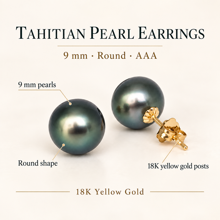 Tahitiparel oorknop, 10.3 mm, zilver, glans, AAA (kwekersgradering), in massief goud