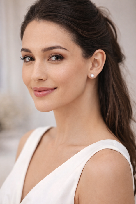 Versatile Elegante Two looks, one timeless peair - Cultured Pearls earrings stud