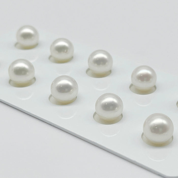 South Sea pearl Loose 9mm white round — The South Sea Pearl