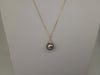 Pendant of a Tahiti Pearl AAA 9 mm Round dark Color 18K Gold | The South Sea Pearl |  The South Sea Pearl