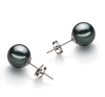 Tahitiaanse pareloorbellen in 925 sterling zilver - maten van 9-11 mm