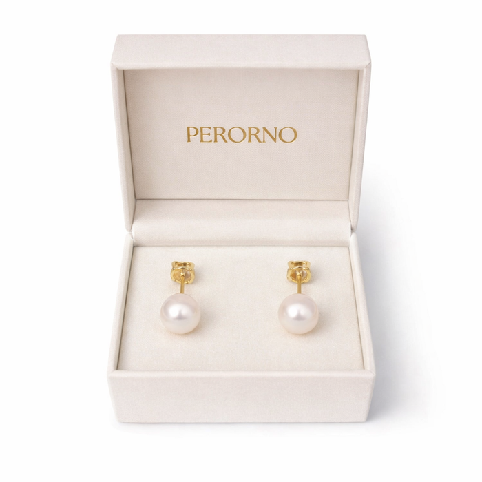 Versatile Elegante Two looks, one timeless peair - Cultured Pearls earrings stud