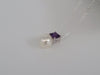 South Sea Pearl, Amethyst Precious Stone and 18K White Gold Pendant |  The South Sea Pearl |  The South Sea Pearl