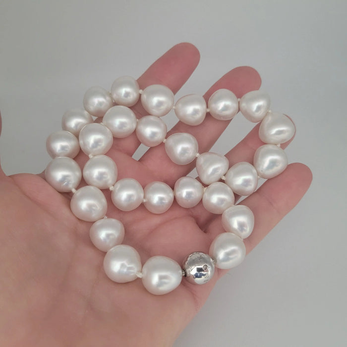 South Sea Pearls Necklace 13-14 mm Very High Luster 18K Gold Clasp | The South Sea Pearl |  The South Sea Pearl