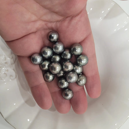 Tahiti Loose Pearls 11-12 mm Dark Silver Color Very HIgh Luster |  The South Sea Pearl |  The South Sea Pearl