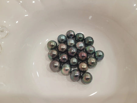 Tahiti Loose Pearls 11-12 mm Natural Dark Multicolor and very high Luster | The South Sea Pearl |  The South Sea Pearl
