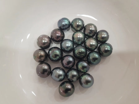 Tahiti Loose Pearls 11-12 mm Natural Dark Multicolor and very high Luster | The South Sea Pearl |  The South Sea Pearl