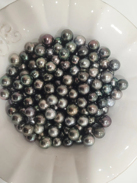 Tahiti Loose Pearls Natural Multi-Color AA+ 10-11 mm Very High Luster | The South Sea Pearl |  The South Sea Pearl