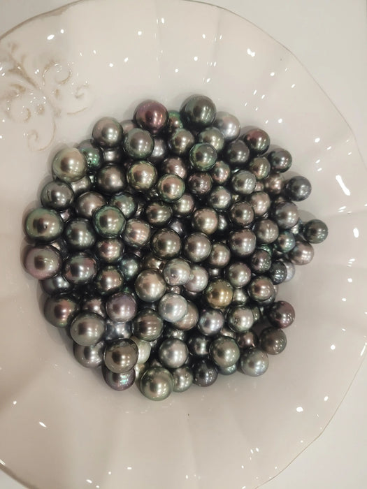 Tahiti Loose Pearls Natural Multi-Color AA+ 10-11 mm Very High Luster | The South Sea Pearl |  The South Sea Pearl