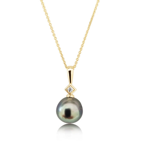 Tahiti Pearl 9-10 mm AAA dark color and very  high Luster | The South Sea Pearl |  The South Sea Pearl
