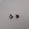 Tahiti Pearl 9 mm round, Yellow Gold 9K,  Emeralds Precious Stones | The South Sea Pearl |  The South Sea Pearl