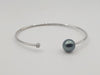 Tahiti Pearl Bracelet 10 mm AAA Dark Color in silver 925 and | The South Sea Pearl |  The South Sea Pearl