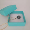 Tahiti Pearl Tear-Drop 17 x 15 mm Dark Color Pendant Necklace | The South Sea Pearl |  The South Sea Pearl