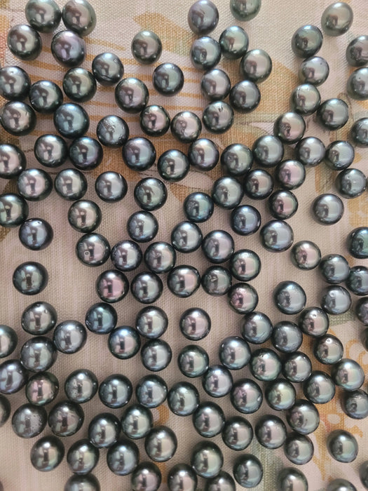 Tahiti Pearls 11-12 mm AA Quality Dark Multicolor and High Luster Round Shape | The South Sea Pearl |  The South Sea Pearl