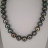 Tahiti Pearls 12-13 mm Very High Luster Dark Green Color 18K Gold Clasp | The South Sea Pearl |  The South Sea Pearl