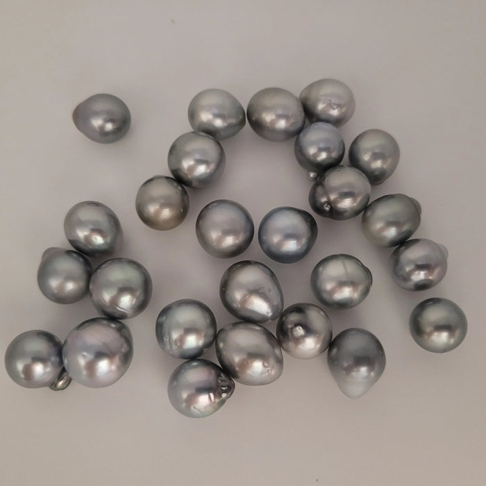 Tahiti Pearls 12-13 mm drop shape Silver Color AAA quality | The South Sea Pearl |  The South Sea Pearl