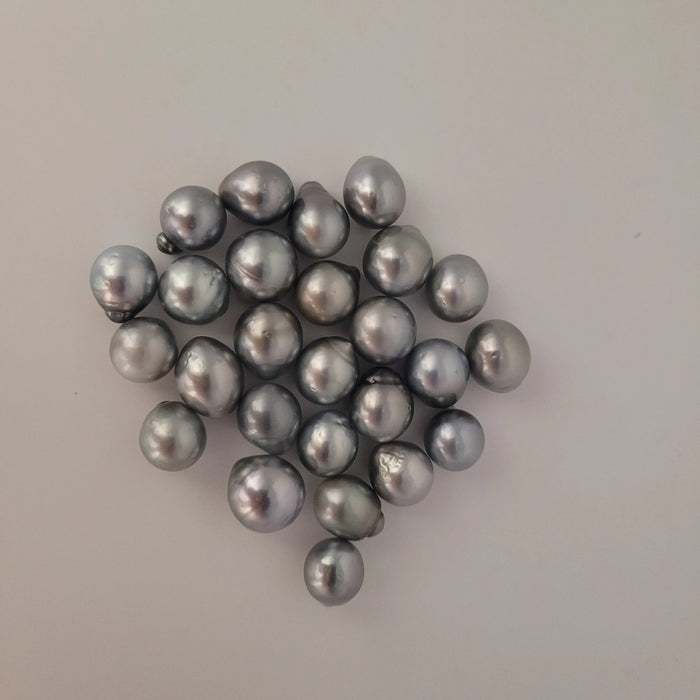 Tahiti Pearls 12-13 mm drop shape Silver Color AAA quality | The South Sea Pearl |  The South Sea Pearl