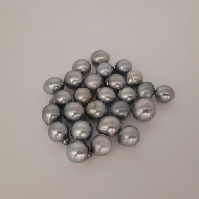 Tahiti Pearls 12-13 mm drop shape Silver Color AAA quality | The South Sea Pearl |  The South Sea Pearl