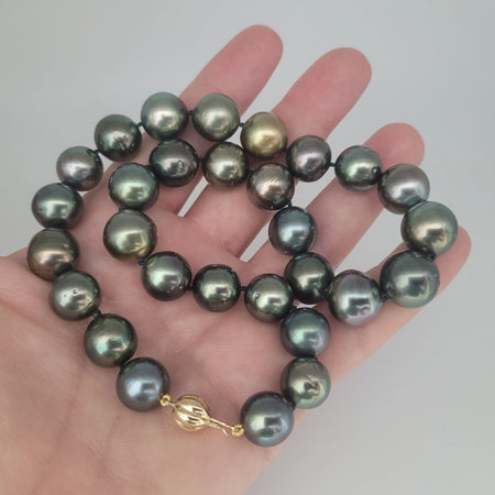 Tahiti Pearls 12-14 mm Very High Luster 18K Gold Clasp | The South Sea Pearl |  The South Sea Pearl