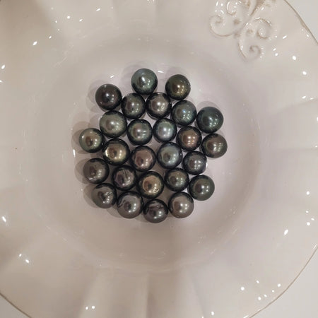 Tahiti Pearls 13-14 mm Dark Color, Very High Luster, Semi-Round |  The South Sea Pearl |  The South Sea Pearl
