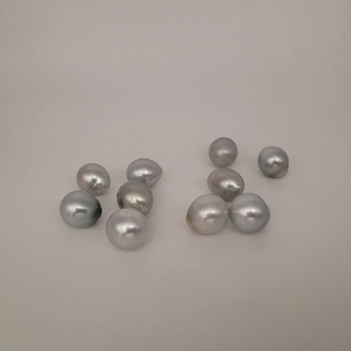 Tahiti Pearls Drop shape 12-13 mm Silver Color AAA Quality | The South Sea Pearl |  The South Sea Pearl