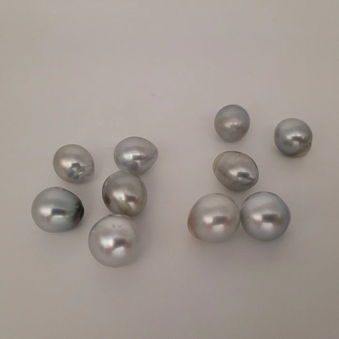 Tahiti Pearls Drop shape 12-13 mm Silver Color AAA Quality | The South Sea Pearl |  The South Sea Pearl