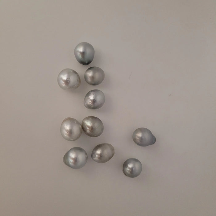 Tahiti Pearls Drop shape 12-13 mm Silver Color AAA Quality | The South Sea Pearl |  The South Sea Pearl